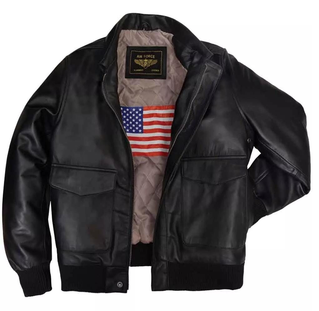 Handmade Sheepskin Leather A-2 Bomber Jacket: WWII Flight Style