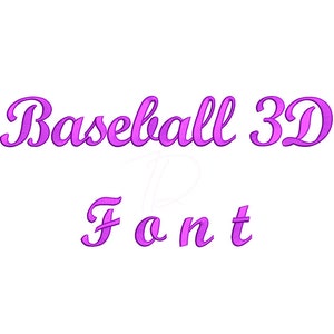 Fuente digital bordada en espuma de puff 3D de béisbol. Alfabeto bordado en espuma de puff 3D. Formato BX.