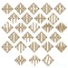 Diamond Shape Monogram Embroidery Font. Machine Embroidery Font in ...
