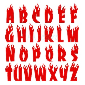 Flame embroidery digital font. Flame font. Machine embroidery font. BX format included