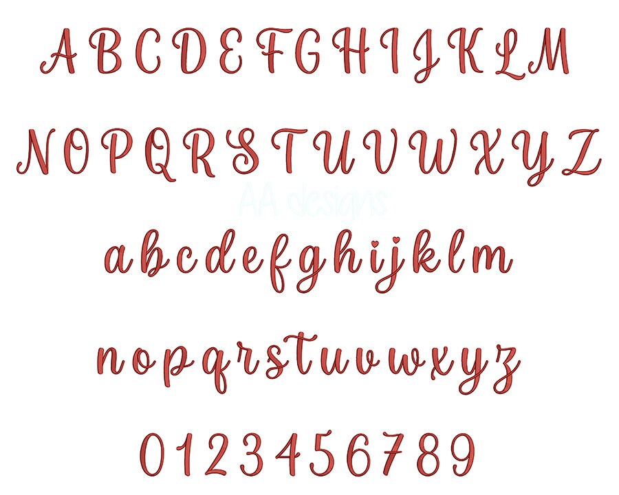 Joseph 3D Embroidery Font. 3D Puff Foam for Machine Embroidery Letters ...