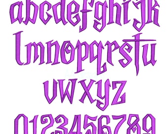 Spooky alphabet 3D puff for embroidery. 3D puff foam alphabet embroidery. BX format