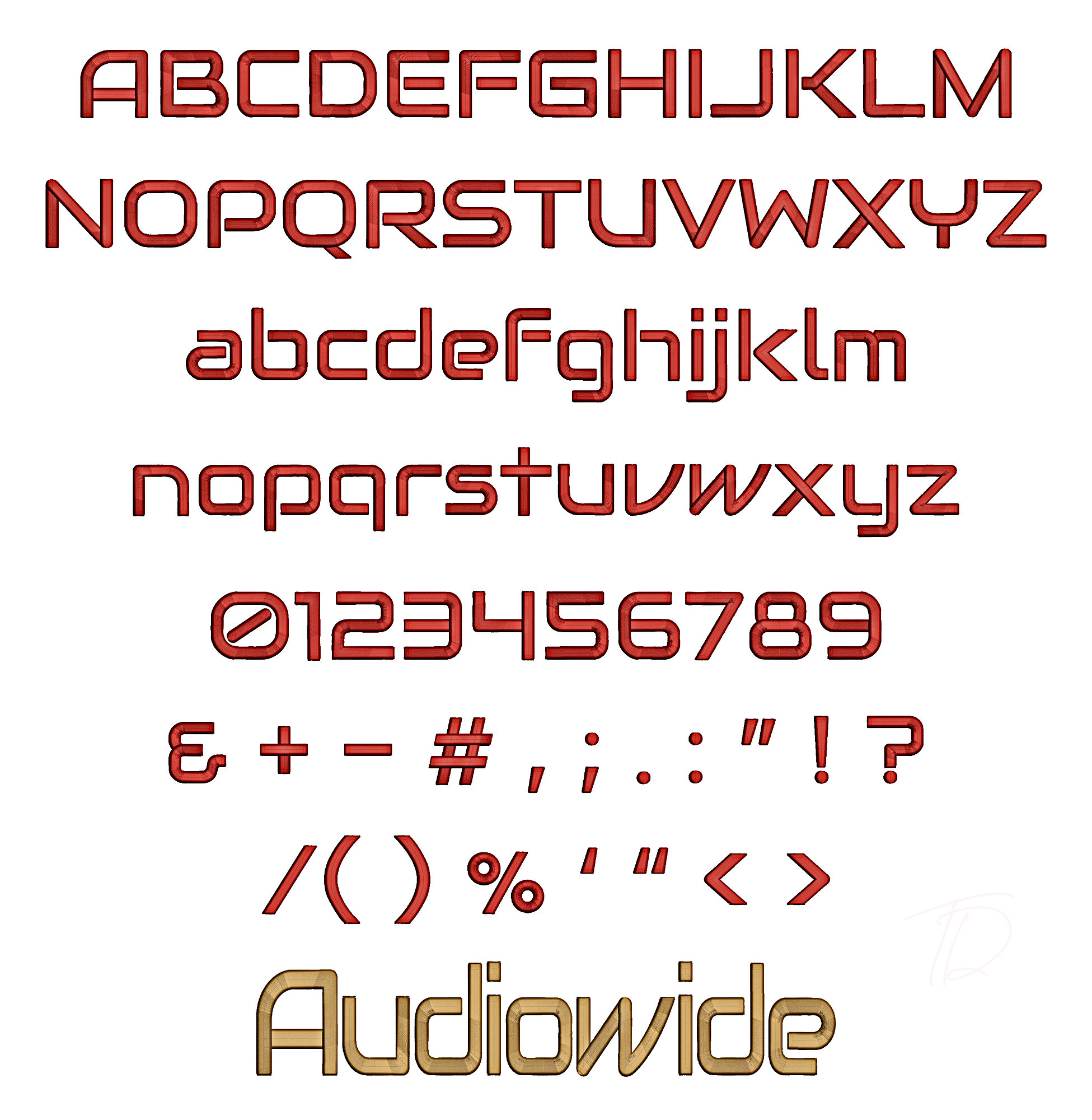 Audio Wide 3D Puff Font. Machine Embroidery Alphabet 3D Puff Foam. BX ...