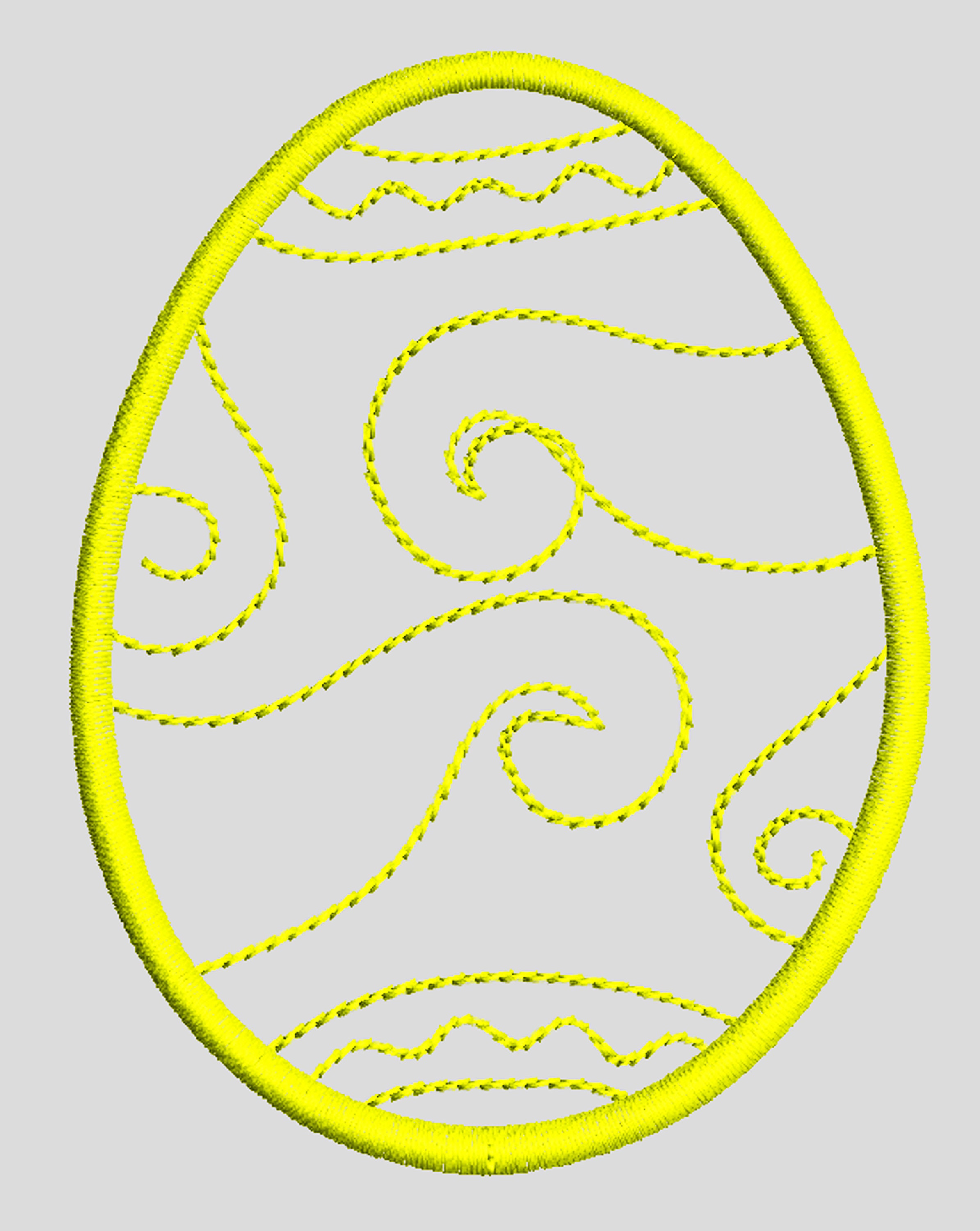 Easter Eggs Machine Embroidery Design Etsy