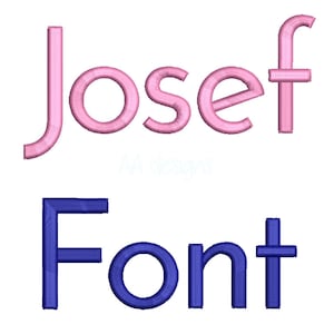 Fonte de bordado puff 3D Jose fin. Alfabeto de espuma 3D. Formato BX