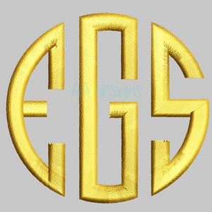 Circle monogram embroidery digital font. Monogram circle embroidery font. Circle font for embroidery. BX format.
