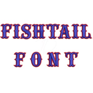 Fishtail 3D puff embroidery digital font. 3D foam machine embroidery. Machine embroidery with 3D effect. BX format