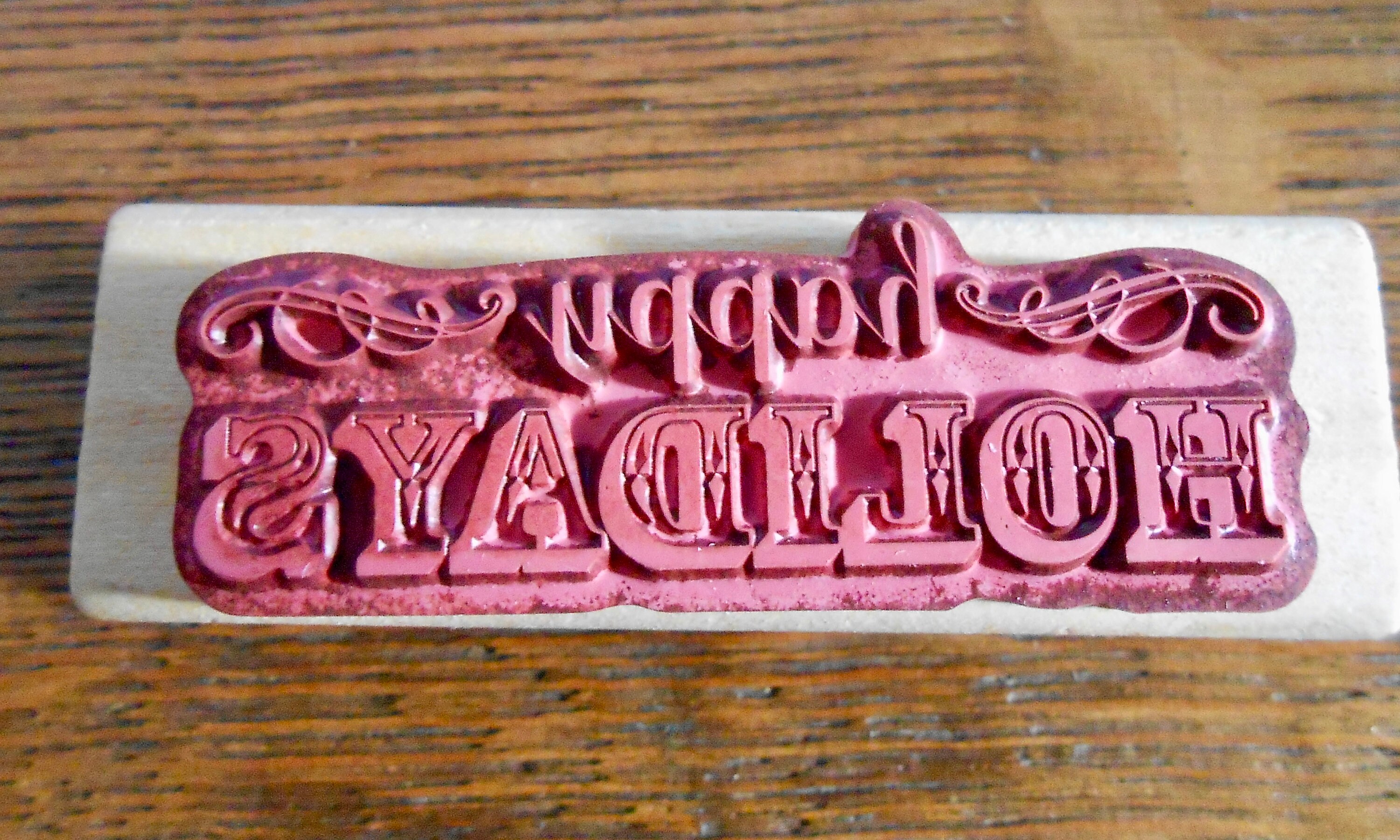 Christmas Themed Rubber Stamps Etsy