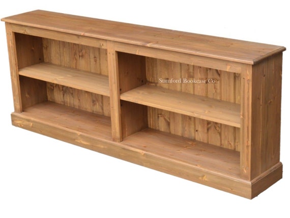 Low pine bookcase outlet
