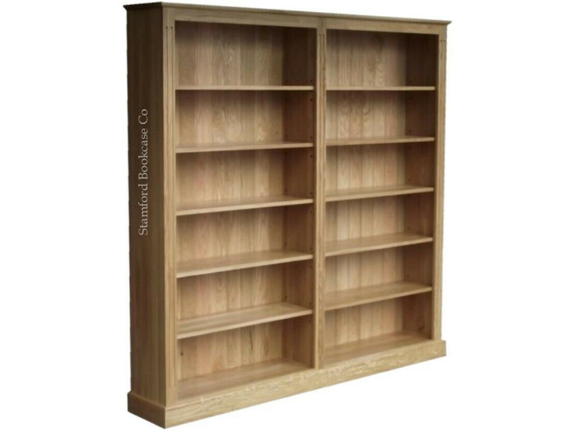 Genuine 100 Solid Oak 6ft X 6ft Bookcase Adjustable Library Etsy Ireland
