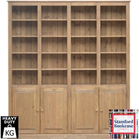 Light Brown Wood Shelving Unit With 4 Shelves Light Brown Wood Shelving Unit With 4 Shelves