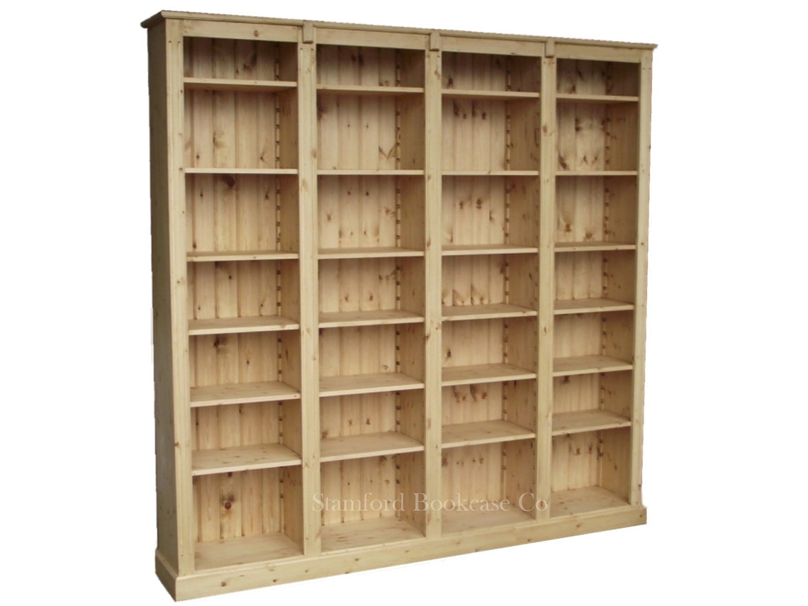 Solid Wood 7ft X 7ft Bookcase heavy Duty Etsy