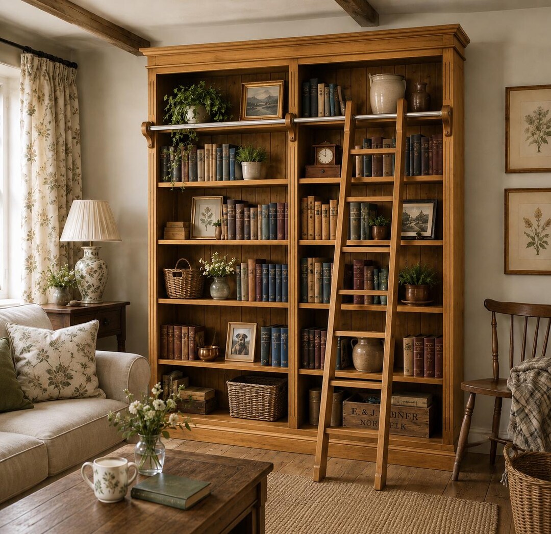 Solid Pine 8ft Tall Bookcase, Adjustable Display "heavy Duty" Library ...