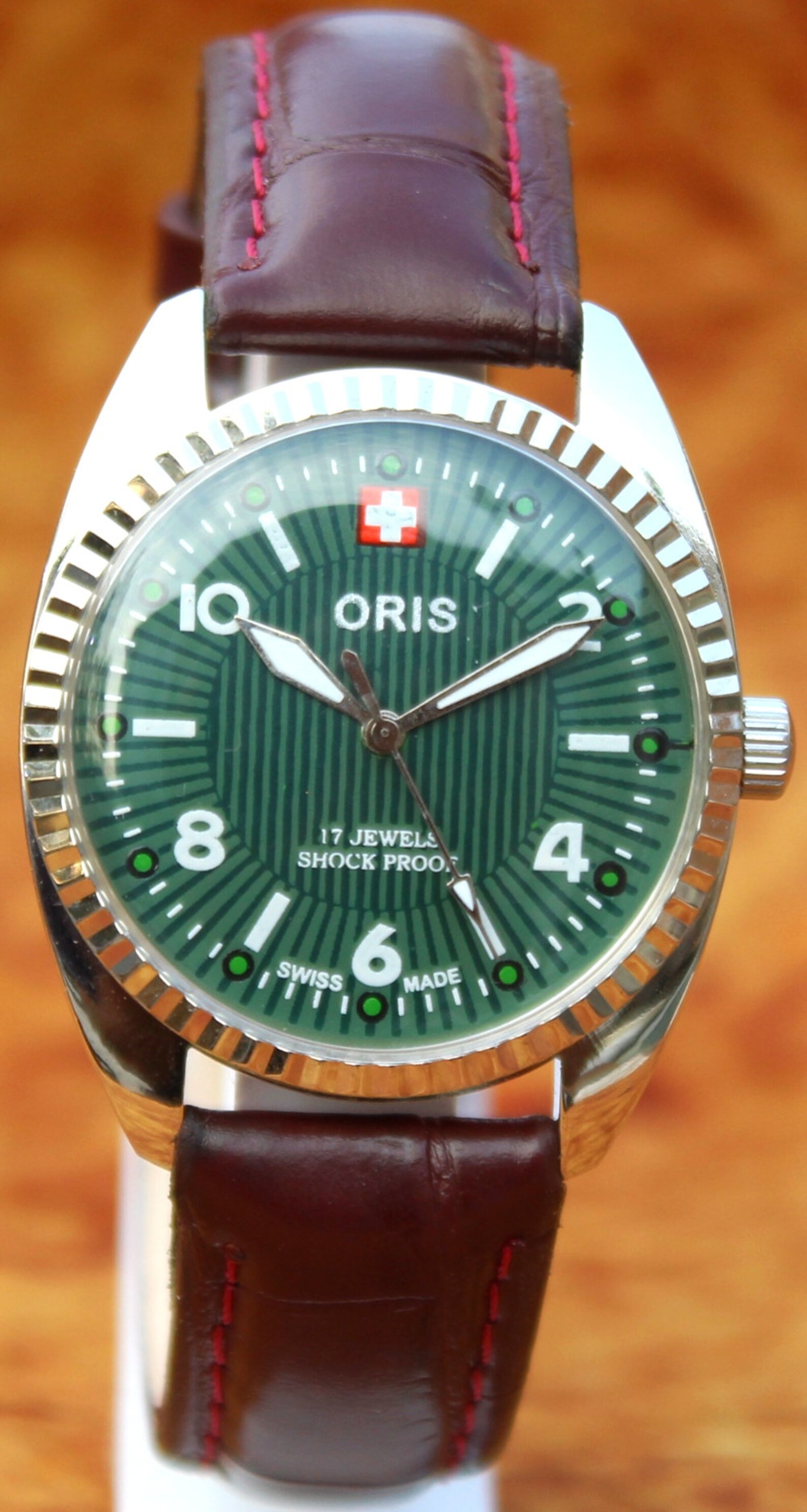 Antique Vintage ORIS Cal. FHF ST96 Hand Winding 17 Jewels Etsy