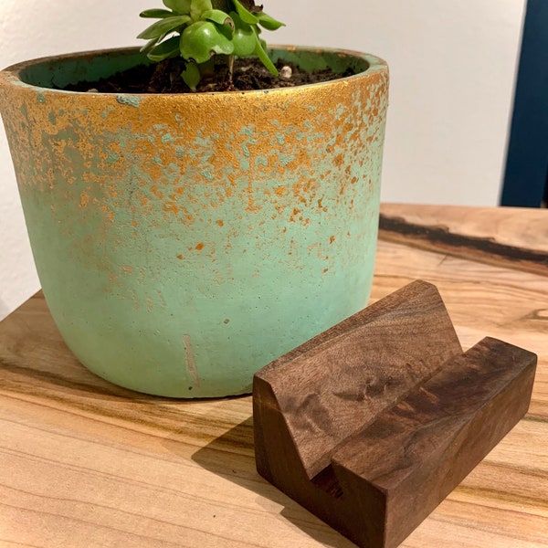 Salvaged Wood Business Card Holder