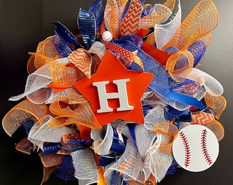 Houston Astros Wreath/Team Wreath/ Sports Wreath