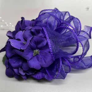 African Violet Corsage/Sorority Corsage/Ceremony Corsage/Purple Corsage/made to order corsage/crossing gift/DST gift image 6