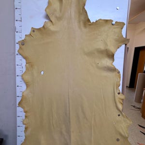 Bavarian deer leather suede velour leather rhubarb, color natural (comes from the tanning agent) leather thickness 1.2 - 2.5 mm Indian clothing
