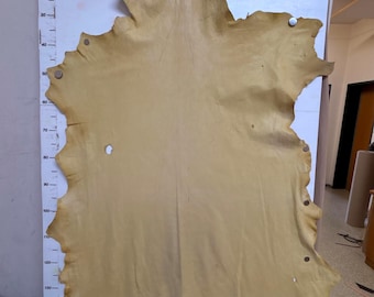 Bavarian deer leather suede velour leather rhubarb, color natural (comes from the tanning agent) leather thickness 1.2 - 2.5 mm Indian clothing