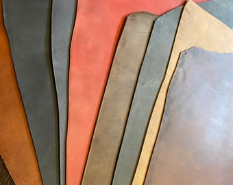 Büffellederriemen Gürtelleder Lederband Lederstreifen in 8 Farben Breite 2 - 8 cm