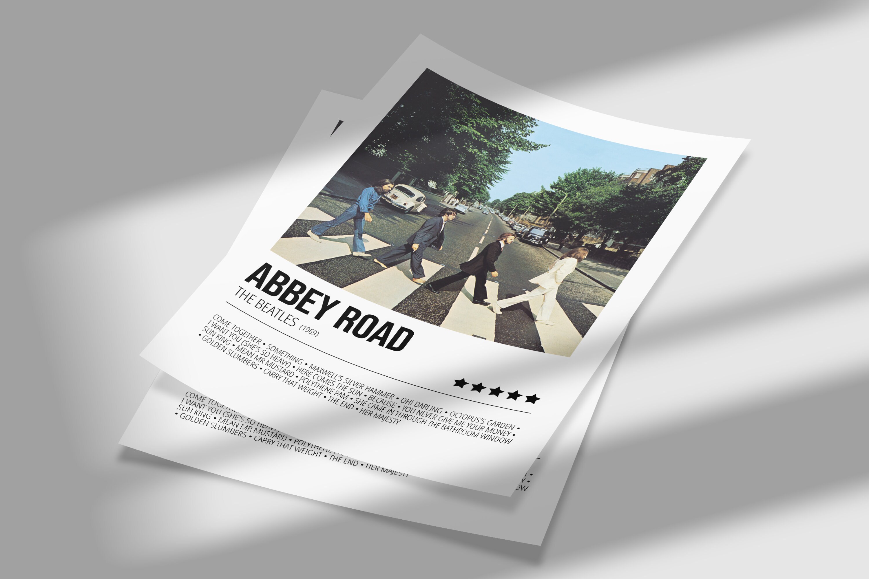 The Beatles Abbey Road Music Poster – 36x24 Inch – Large Paper Print