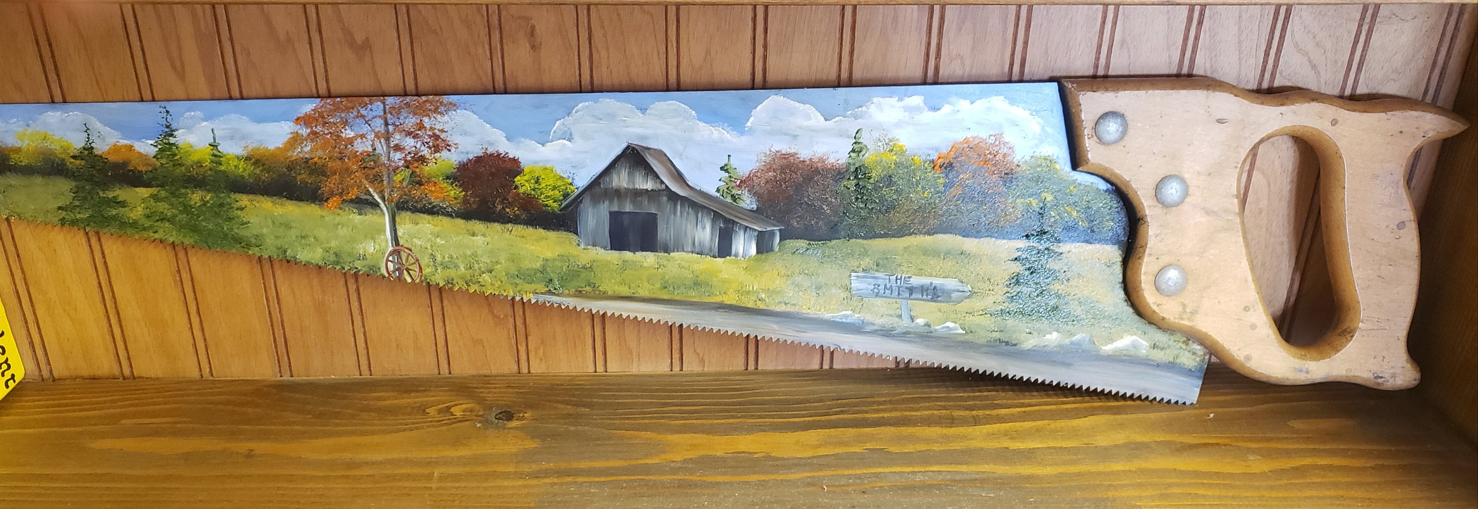 Personalized  handpainted  handsaw