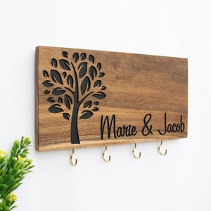 Personalized Key Holder, wall key holder, key holder for wall, key organizer, key hooks for wall, key hanger, key holder custom, key rack
