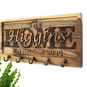 Personalized Key Holder, entryway organization, key holder for wall, entryway wall mount, key hooks, key rack, housewarming gift first home