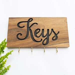Nyckelhylla, nyckelhållare vägg, väggnyckelhållare, nyckelorganisatör, träkrok för vägg, nyckelhängare, nyckelorganisatör för vägg, snidad väggdekor bild 4