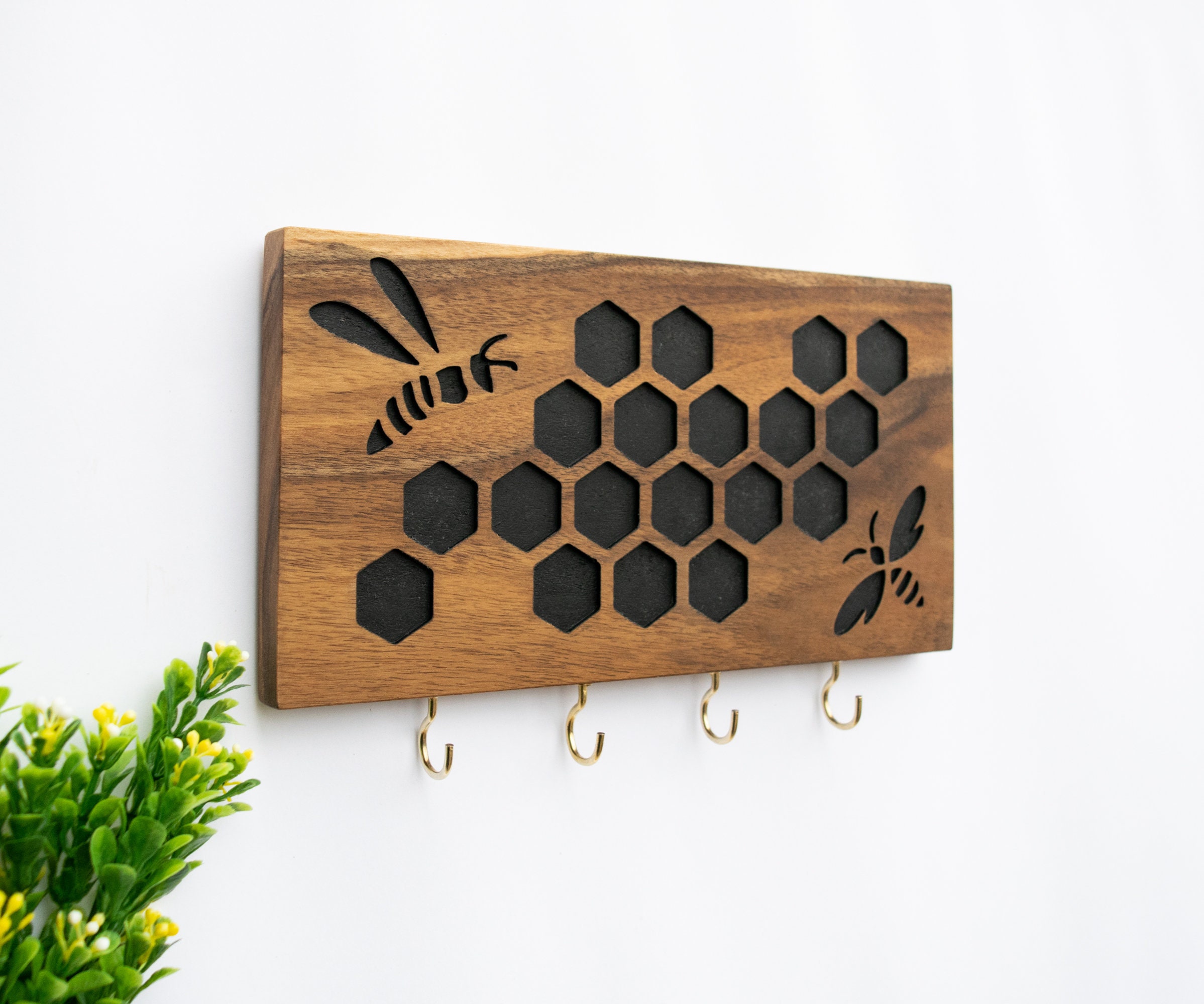 Wall Decor Wood Hexagon Decor Hexagon Etsy