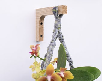Wood Plant Hook, wood plant hanger, hanging plant holder bracket, indoor plant hanger, minimalist plant storage, plant hanging, plant stands