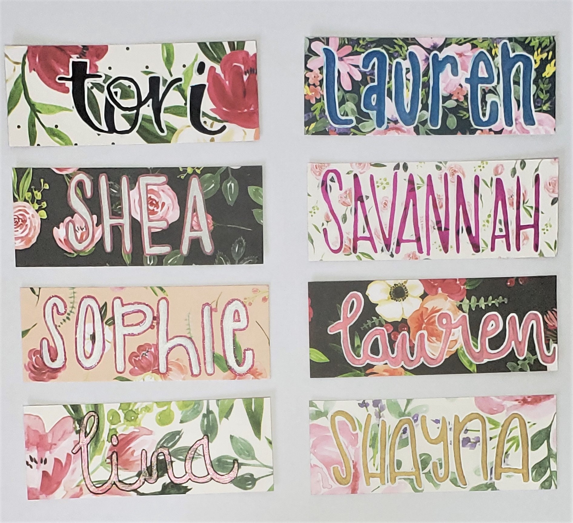 Spring Name Badges Etsy