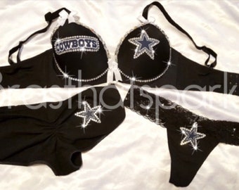 dallas cowboys bra and underwear