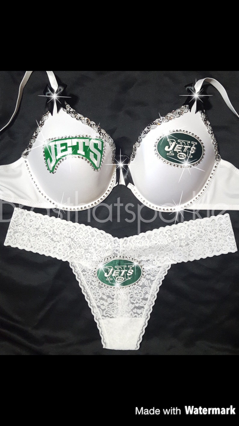 NY Jets bra setNY Jets for womenNY Jets lingerie Etsy