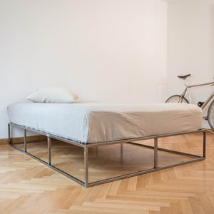 Steel bed / bed frame / metal bed / designer bed image 1