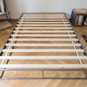 Steel bed / bed frame / metal bed / designer bed image 4