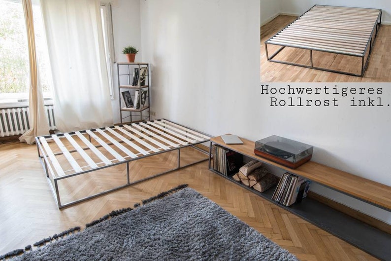 Steel bed / bed frame / metal bed / designer bed image 3