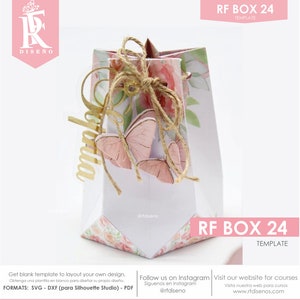 RF BOX 24 - Szablon Digital Box - Nie obejmuje projektu widocznego na zdjęciu. Nie obejmuje projektu fotograficznego. Pudełko papierowe/pudełko papierowe/papier pudełkowy