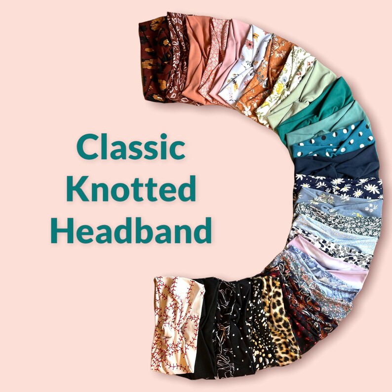 NEW PRINTS Headbands for Women Twisted Headband - Knotted Headband - Stretchy Headband - Nursing Headband - Headbands with buttons for free. 