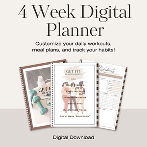 Self Care Custom Fitness Digital Wellness Planner, Digital Workout ...