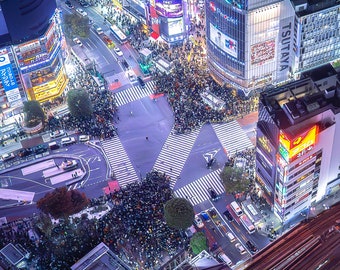 Image haute résolution de SHUBUYA CROSSING à Tokyo Japon