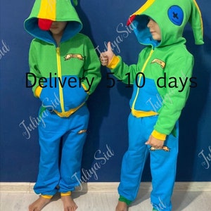 Bright Suit For Children Brawlstars Brawl Stars Leon Leon Etsy