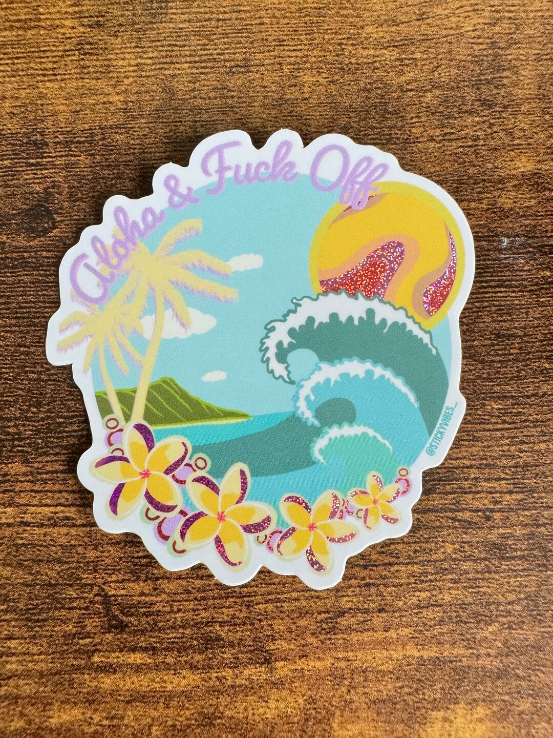 Aloha & F-off Sticker - Etsy Australia