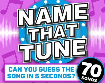 Name That Tune PowerPoint Party Game || Virtual Music Quiz Game for Family || Song Quiz Game || Lyric Game || Music Gameshow