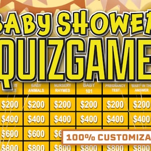 Baby Shower QuizGame Virtual Baby Shower Games for Zoom || Jeopardy Baby Shower || Baby Shower Games for Zoom || Games for Baby Shower