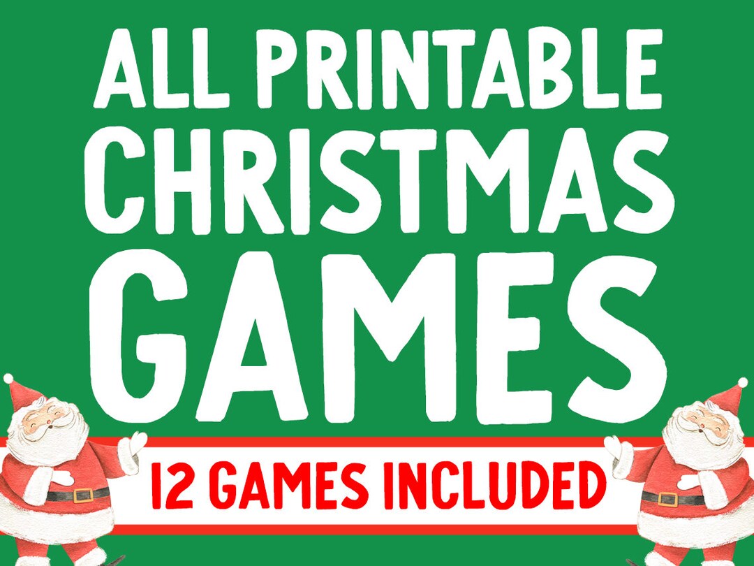 Printable Christmas Adult Games Bundle Christmas Party - Etsy