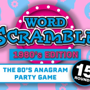 80's Party Games Bundle || 80's Themed Games || 1980 Party Games || 80s ...