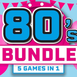 80&#39;s Party Games Bundle || 80&#39;s Themed Games || 1980 Party Games || 80s Games || PowerPoint Games || 1980 Trivia Game || 1980 Quiz