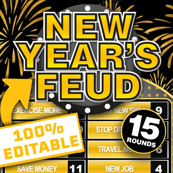 New Years Eve Games Etsy