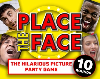 Place The Face Virtual PowerPoint Quiz Game || Picture Game for Zoom || Party Game for Kids and Family